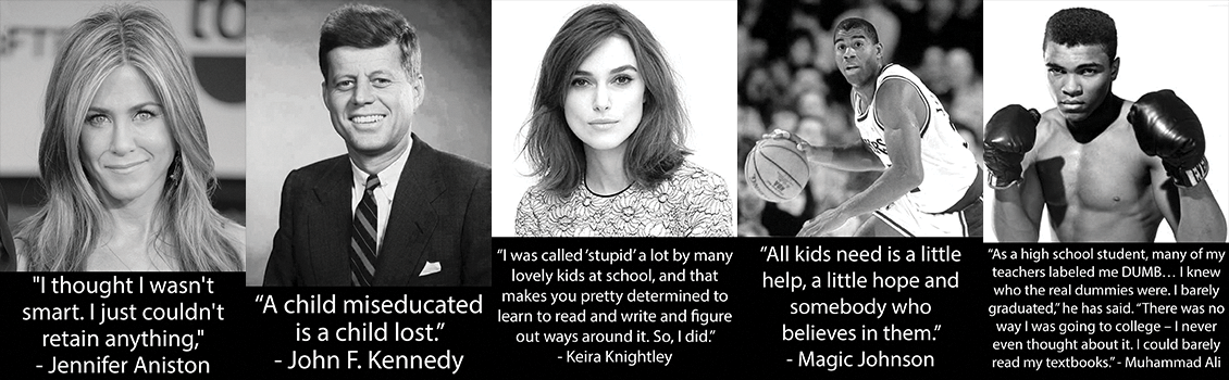 Famous individuals with quotes about education.
